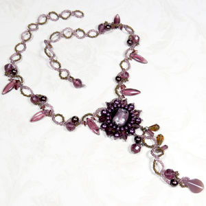 Pink/Purple Stylish Necklace
